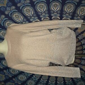 Lane Bryant size 14/16 pink/silver sweater